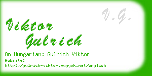 viktor gulrich business card